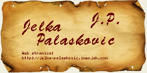 Jelka Palasković vizit kartica